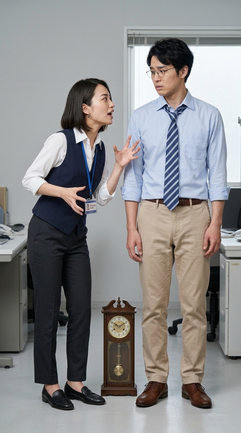 説教を遮るため同僚の容姿や陰口まで過剰に罵倒する社員のイメージ