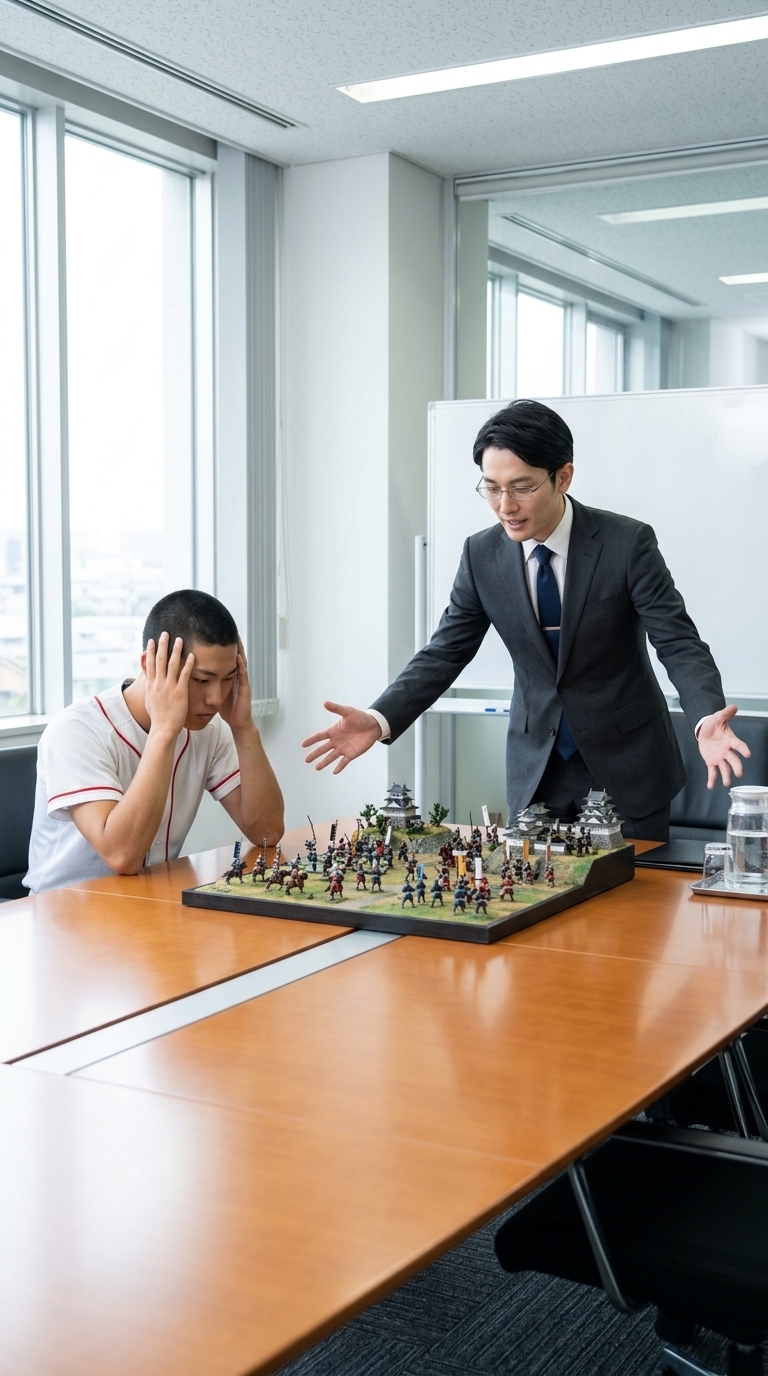 決勝のライバルと受信料回収で全国対決を提案されるイメージ