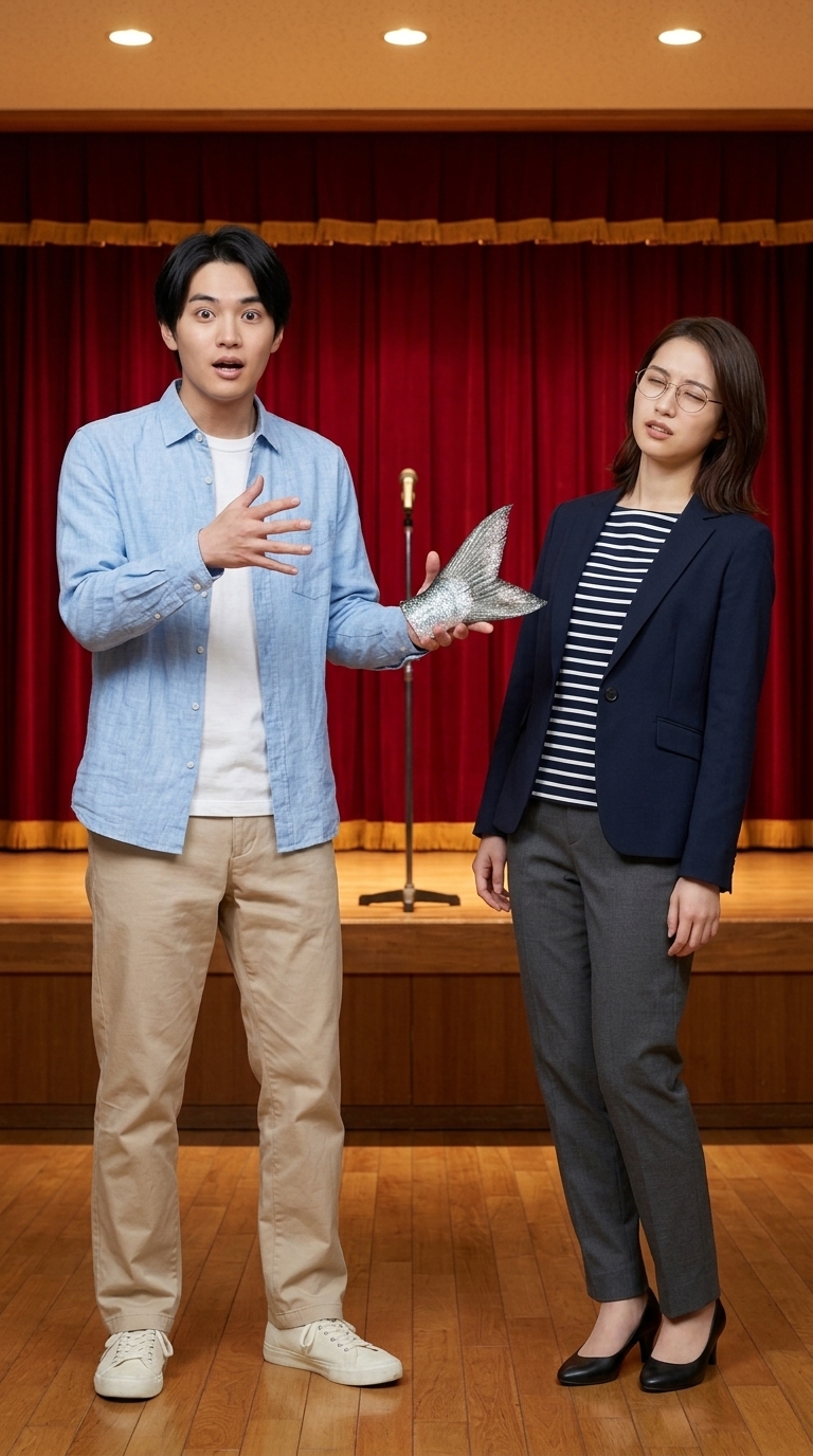 彼女の下半身がハマチからブリに変わったと語る男のイメージ