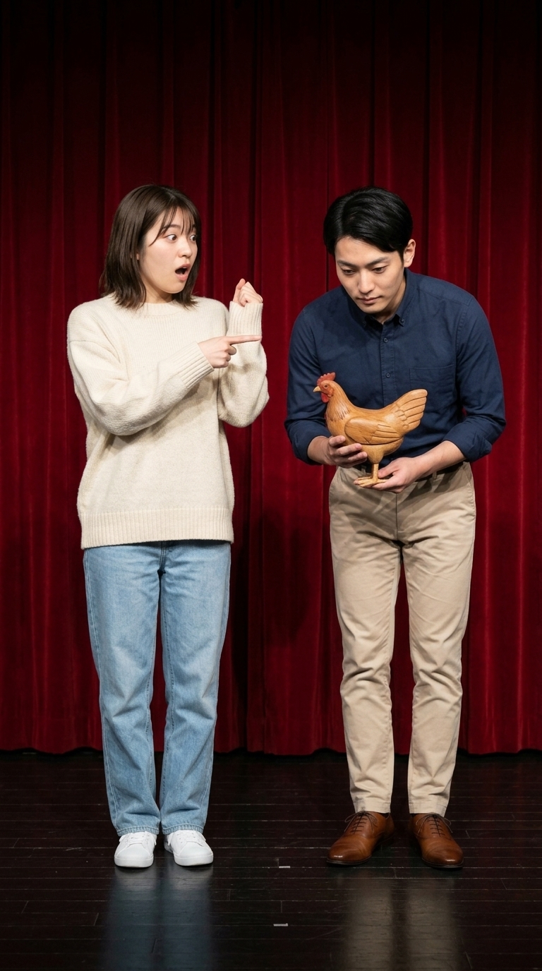 相手を憧れの大スターと信じ込んで大げさに驚くイメージ