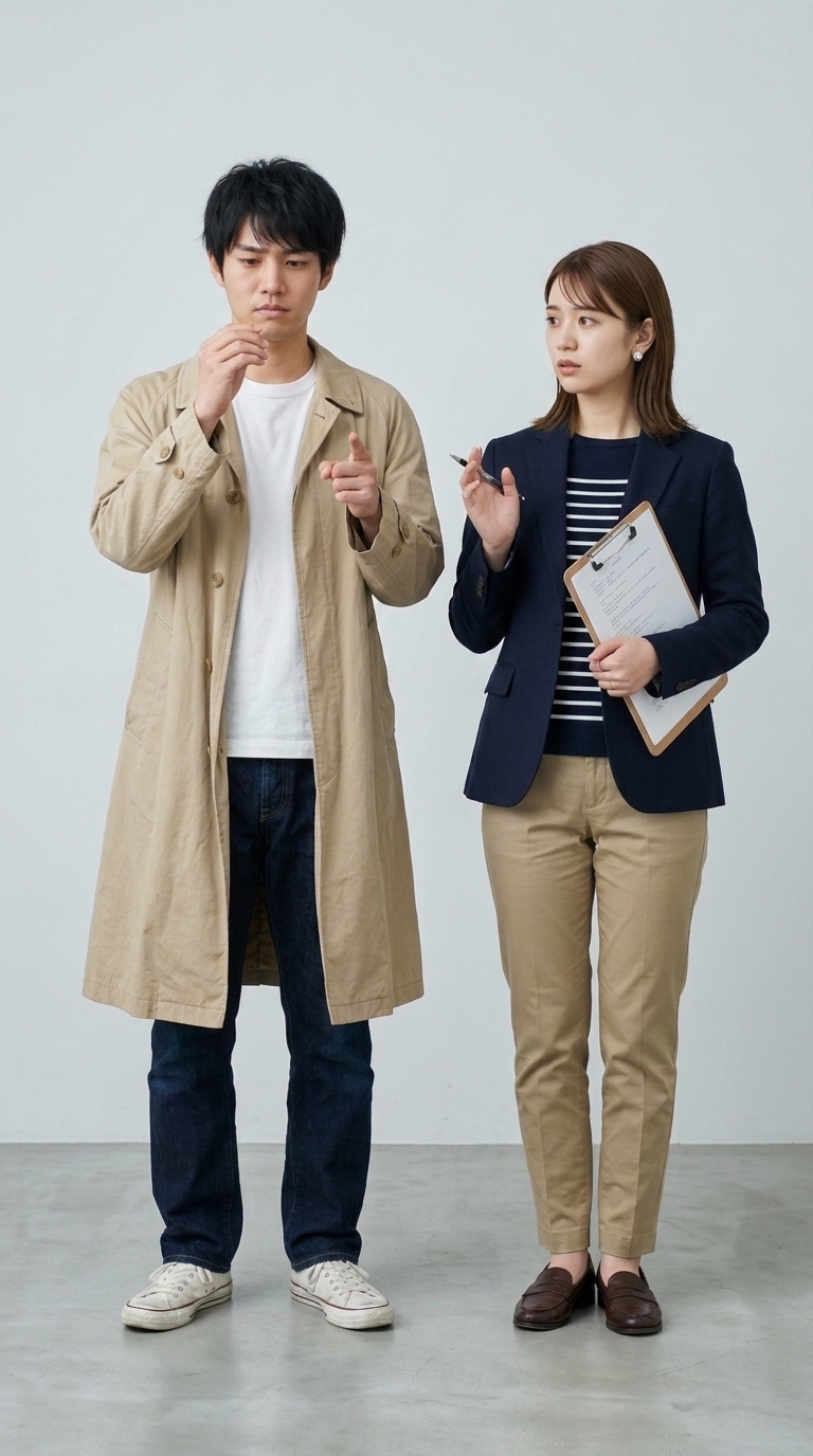 指紋を目視しただけで即座に犯人を特定する友人のイメージ